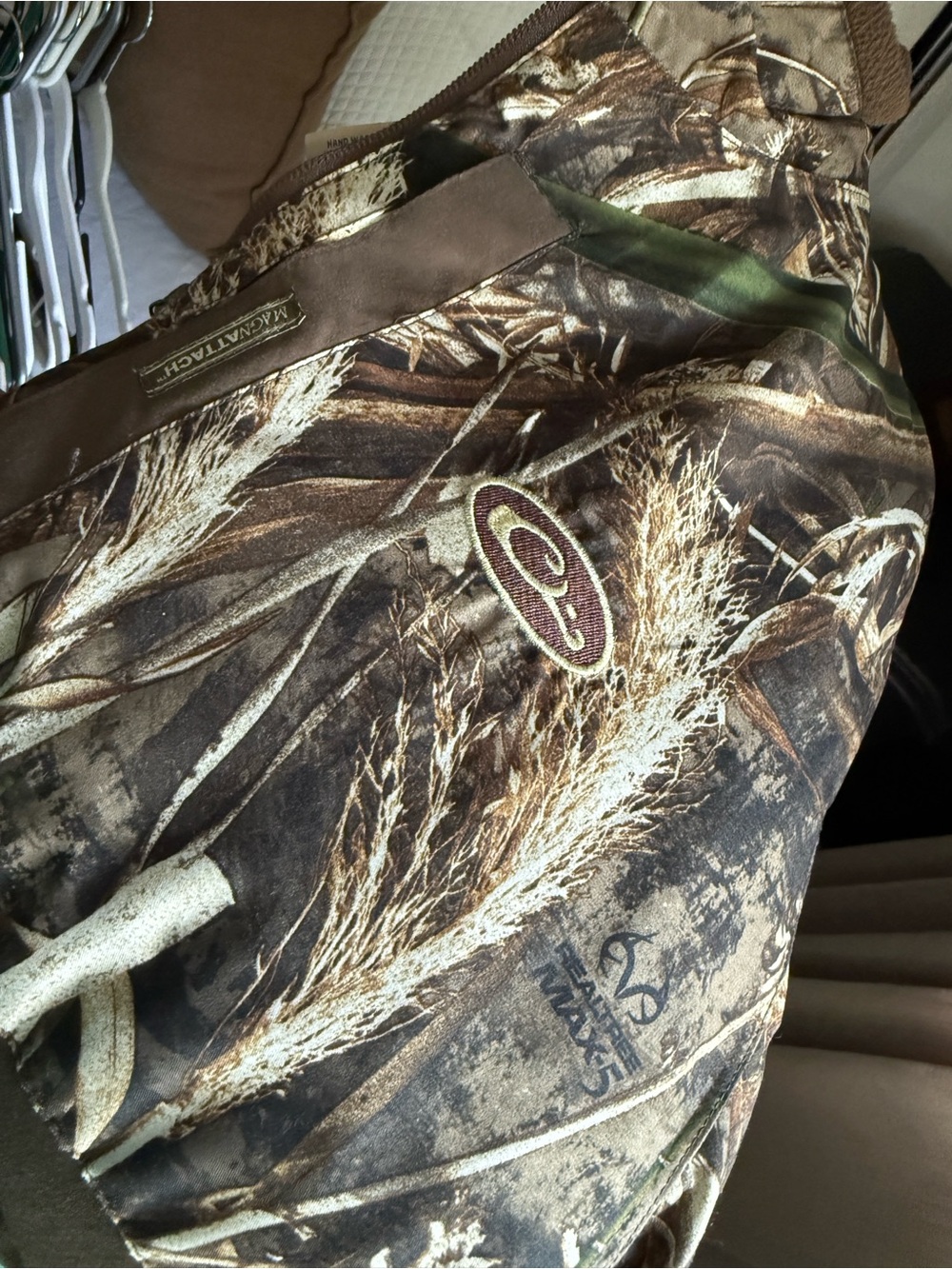 Drake Waterfowl Realtree Max-5 Fleece-Lined Camo Pullover Jacket - Brown/Green - Picture 2 of 5